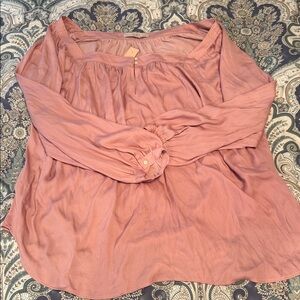 LOFT Dusty Pink Blouse Size 20